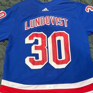 Adidas Blue Jersey with Red and White Details